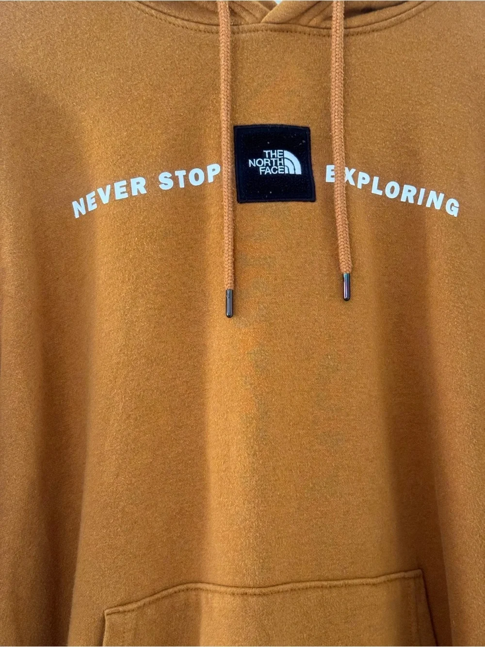The North Face Men’s Pullover Hoodie in Mustard Color